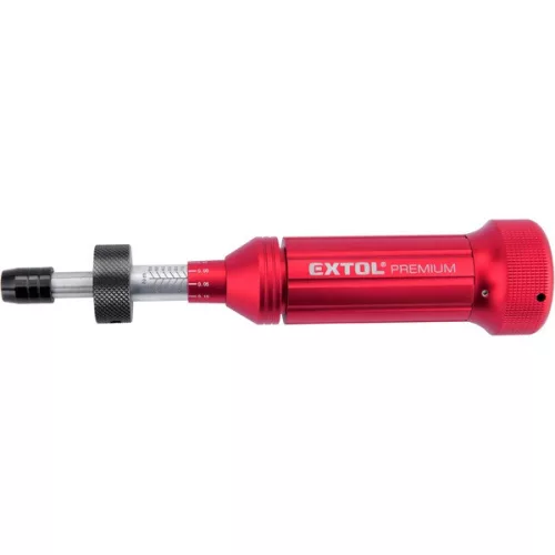 EXTOL PREMIUM nyomaték csavarhúzó bitekhez, 1/4", 1 - 6 Nm, +/- 7% pontosság