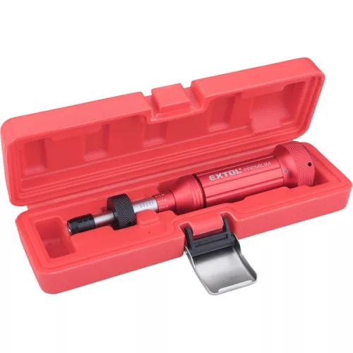 EXTOL PREMIUM nyomaték csavarhúzó bitekhez, 1/4", 1 - 6 Nm, +/- 7% pontosság