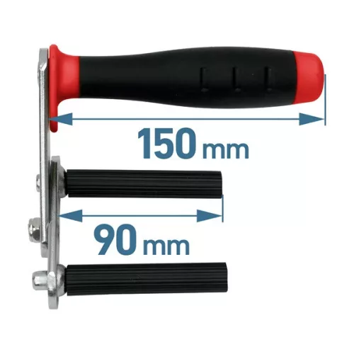 EXTOL PREMIUM fém gipszkarton emelő, kézi panelhordó, 2 db