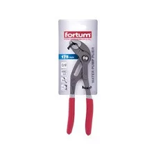 FORTUM vízpumpafogó 175mm, nagy nyitásszögű, CrV, foszfátozott, gumírozott markolattal