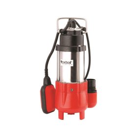   EXTOL PRMIUM szennyvíz búvárszivattyú, úszókapcsolóval, 250W, SP250F, szállító teljesítmény: 9m3/h, max. száll. 7,5 m