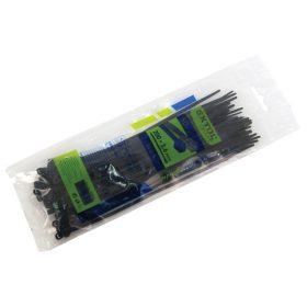   EXTOL PREMIUM kábelkötegelő 7,6×500mm 50db, fekete nylon; UV-, sav- és lúgálló