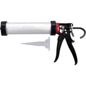   FORTUM kinyomópisztoly, fém; 225mm, 360°-ban körbeforgatható ALU tubustartóval