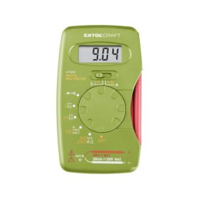   EXTOL CRAFT digitális multiméter; Amper/Volt/Ohm mérő, hangjelző funkcióval, CE, 1 db 9V elem