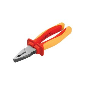   EXTOL PREMIUM kombinált fogó, 200mm, szigetelt,1000V VDE, DIN ISO 5746, CV, duál piros/sárga nyél, akasztós szerszámtartó