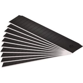   FORTUM pótpenge 10 db, fekete, tripla vágóéllel; 18×100×0,7mm, SK2 acél, HRC > 67, lézeres élezés