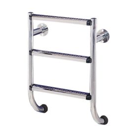   4 fokos osztott létra, AISI316 - Luxus hajó létra, rozsdamentes acél