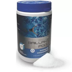 Brillant Pool 55% Super Klór Granulátum, 1 kg - Új!
