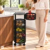 ModernHome konyhai polcállvány forgó polcokkal, 5 szintes fém rendszerező