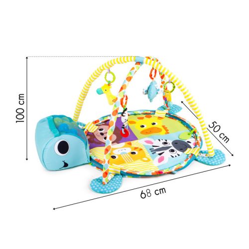 Nagy oktató matrica teknős 3 az 1-ben játszótér labdákkal 0+
