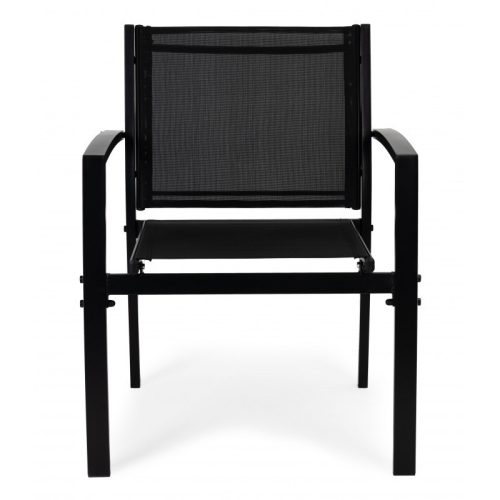 Kerti bútor szett: asztal, pad, karosszékek, fém - modern kertészeti berendezés - kerti bútorok