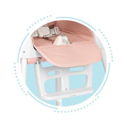 Három az egyben összecsukható gyermek etetőszék rózsaszín