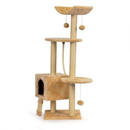 Macskafánk karmolóoszloppal és ággyal 120cm