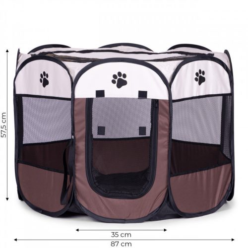 Nagy méretű textil ketrec, kifutó, játszótér, ágy kutyák és macskák számára