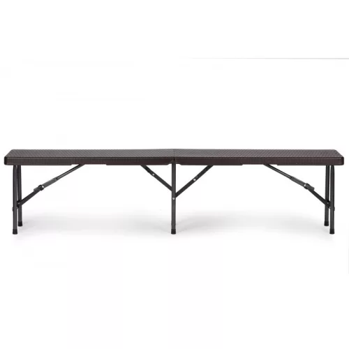 Rattan Bankett Asztal 180cm + 2 Pad Magyarországon - Kerti, Terasz, Piknik, Kültéri, Rattan Bútor, Bankett Asztal Set