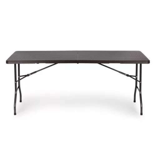 Kerti lakoma catering asztal összecsukható 180cm rattan
