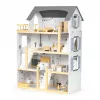 Baba ház 17 darab fából készült bútorral - ECOTOYS - gyerekeknek, játék, baba, bútor, fa, kreatív, minőségi