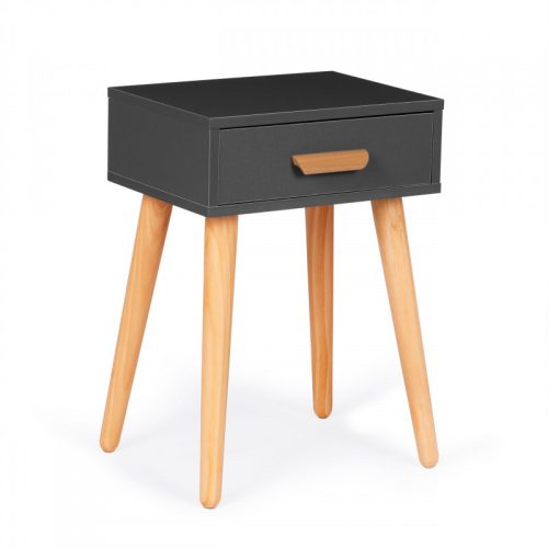 Stílusos éjjeliszekrény, fehér kávézóasztal - modern bútorok hálószobába és nappaliba