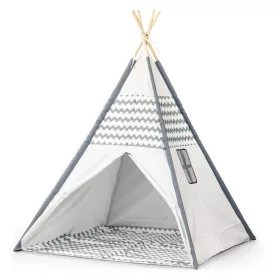   ECOTOYS gyerek játszósátor teljes padlóval tipi wigwam kialakítással