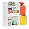 ECOTOYS gyerek polcos tárolószekrény rekeszekkel