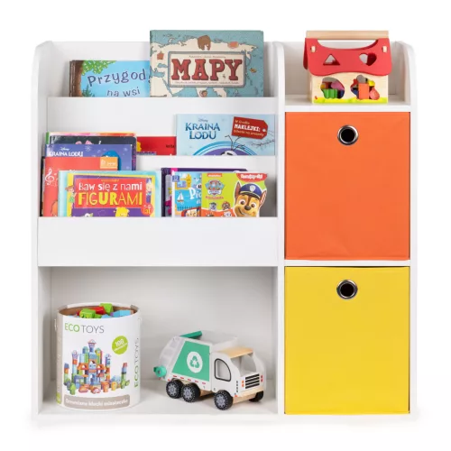 ECOTOYS gyerek polcos tárolószekrény rekeszekkel