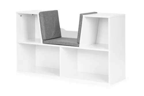 ECOTOYS gyerek könyvespolc tárolópad ülőkével
