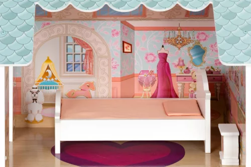 ECOTOYS nagy babaház bútor készlettel