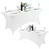 MultiGarden fehér sztreccs asztalterítő catering asztalhoz 240 cm 8FT