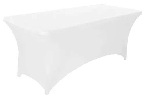 MultiGarden fehér sztreccs asztalterítő catering asztalhoz 240 cm 8FT