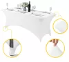 MultiGarden fehér sztreccs asztalterítő catering asztalhoz 240 cm 8FT
