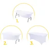 MultiGarden fehér sztreccs asztalterítő catering asztalhoz 240 cm 8FT