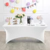MultiGarden fehér sztreccs asztalterítő catering asztalhoz 240 cm 8FT