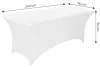 MultiGarden fehér sztreccs asztalterítő catering asztalhoz 240 cm 8FT