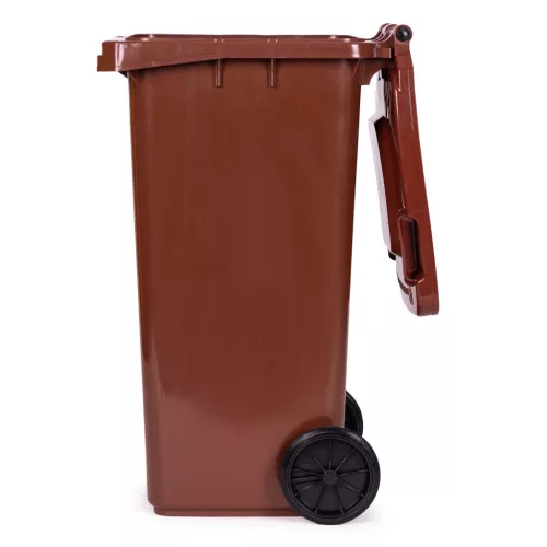 MULTISTORE BIO hulladéktároló kuka 120L barna, gumikerékkel
