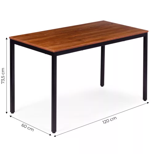 ModernHome konyha- és étkezőasztal 4-5 főre, számítógépasztal 120x60 cm