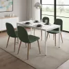ModernHome fehér márványhatású konyha- és étkezőasztal, számítógépasztal 120x60 cm, 4-5 fő részére