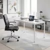 ModernHome fehér márványhatású konyha- és étkezőasztal, számítógépasztal 120x60 cm, 4-5 fő részére