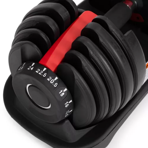 MOVEPRO állítható öntöttvas kézisúlyzó állvánnyal 2.5-24 kg