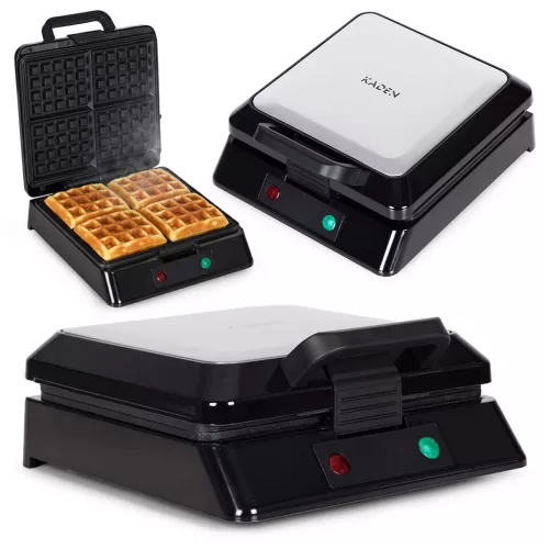 KADEN gofrisütő 4 nagy gofrihoz, tapadásmentes bevonattal, 1080–1300W