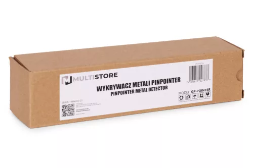 MULTISTORE vízálló kézi fémkereső pinpointer LED zseblámpával és tokkal
