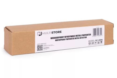 MULTISTORE vízálló kézi pinpointer fémdetektor LED zseblámpával