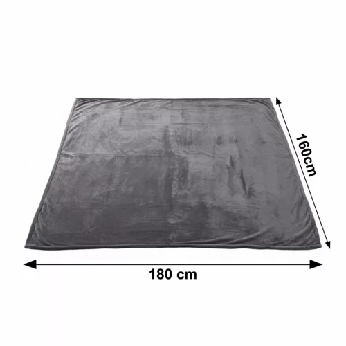 Bauerkraft kétoldalas elektromos takaró 160x180 cm, hőfokszabályzóval és távirányítóval