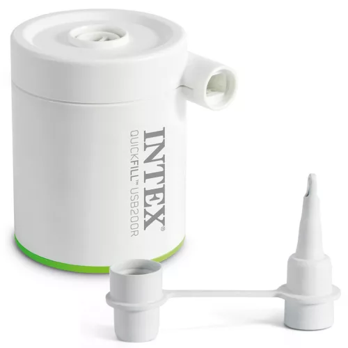 INTEX elektromos Quick-Fill pumpa USB-A 5V/2A, 2 fúvókával, 66637