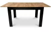 LEOBERT kihúzható téglalap alakú asztal konyhába és étkezőbe, 120–160 × 80 cm, craft oak