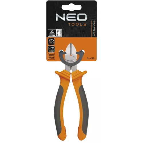 NEO TOOLS OLDALCSÍPŐ FOGÓ 180MM 25 év garanciával 01-018