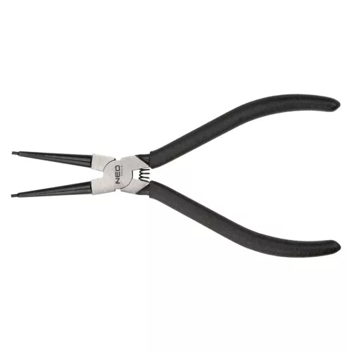 NEO TOOLS Zégergyűrű fogó 150mm, egyenes belső, CrMo, 10 - 25mm, csúcs diameter 1,5 - 2,0mm 25 év garanciával 01-086