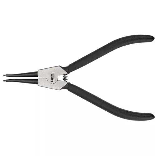 NEO TOOLS Zégergyűrű fogó 180mm, külső, egyenes, CrMo, 19 - 60mm, csúcs diameter 1,8 - 2,5mm 25 év garanciával 01-087