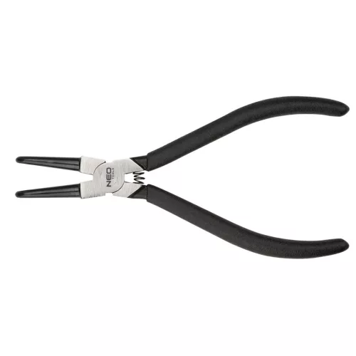 NEO TOOLS Zégergyűrű fogó 170mm, belső, hajlított, CrMo, 19 - 60mm, csúcs diameter 1,8 - 2,5mm 25 év garanciával 01-094