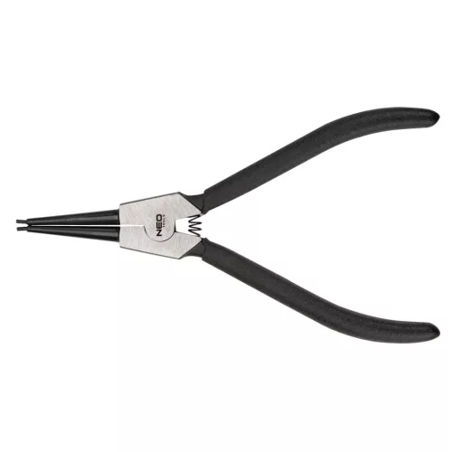 NEO TOOLS Zégergyűrű fogó 220mm, külső, hajlított, CrMo, 40 -100mm, csúcs diameter 2,5 - 3,0mm 25 év garanciával 01-095