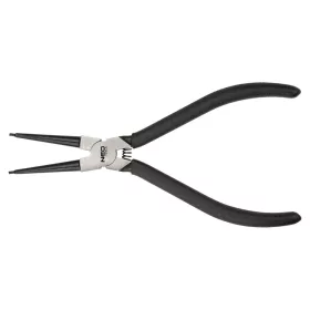   NEO TOOLS Zégergyűrű fogó 220mm, belső, hajlított, CrMo, 40 - 100mm, csúcs diameter 2,5 - 3,0mm 25 év garanciával 01-096